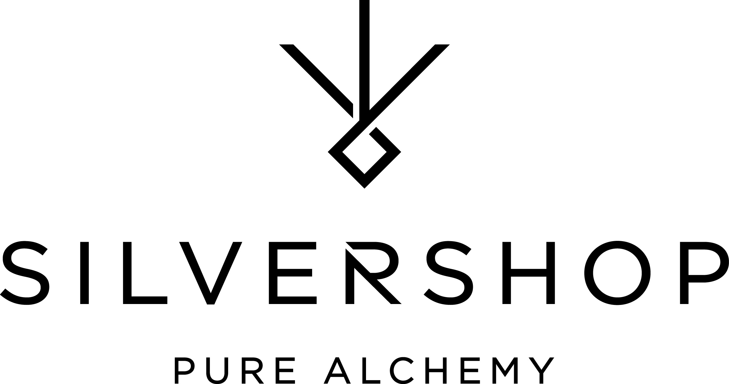 SILVERSHOPLogoStackedTaglineBLACK